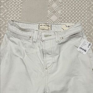 NWT We The Free Cream High-Waisted Jeans